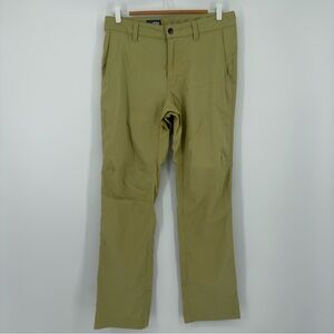 Stio Men’s Outdoor Hiking Pants 32R Green Stretch Trail Travel Pants